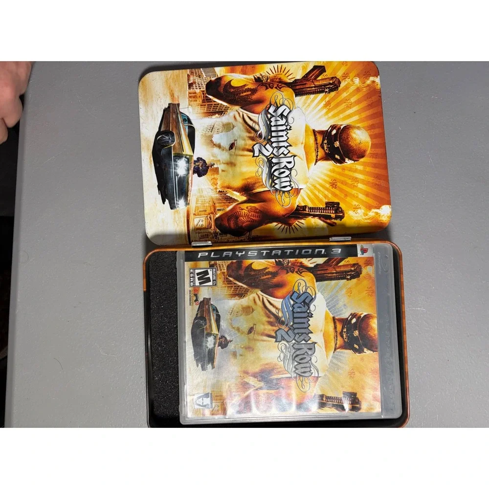 Saints Row 2 PS3 Collector Edition Metallic Tin Case Sony PlayStation 3